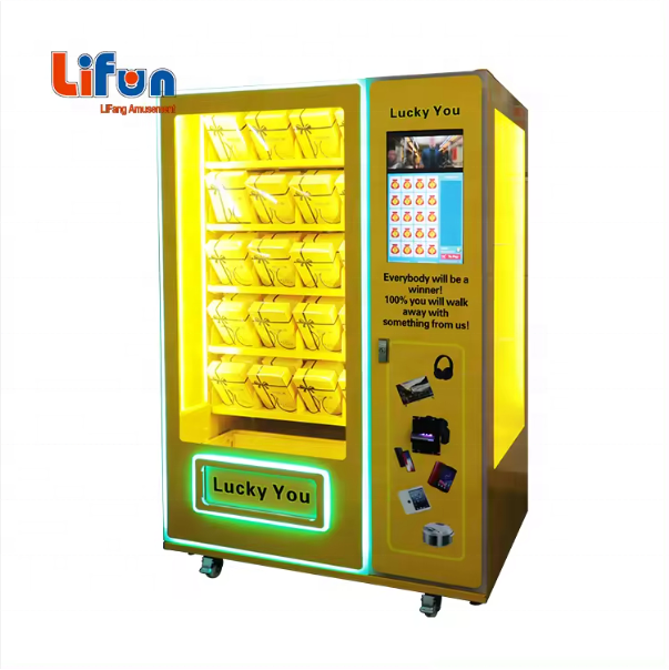 LIFANG Automatic Lucky Box Crane Machine Customizable Mystery Blind Prize Gifts Coin Operated Game Amusement Sale