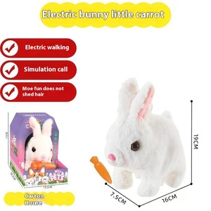 Dễ Thương Thú Nhồi Bông Đồ Chơi Sang Trọng Bán Buôn Mềm Thực Tế Tương Tác Mô Phỏng Mèo Con Chó Thỏ Điện Tử Đồ Chơi Sang Trọng Cho Trẻ Sơ Sinh - Product Image 2