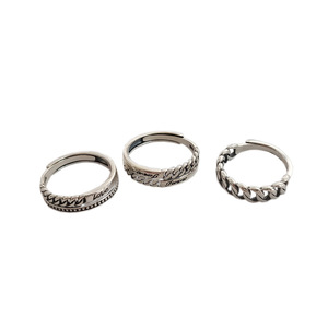 925 Thai Silver Women's <b>Ring</b> <b>Open</b> Geometric Shape Fashionable Everyday Wear - Product Image 5