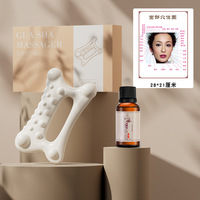 PINJIAN Outil de massage facial portable, nouvelle planche de Gua Sha pour l'entretien du visage, produit de sport et de divertissement