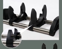 Haltères réglables en fonte pour entraînement à domicile, plusieurs niveaux de poids (20-40,5 kg en incréments de 4 kg), conception durable, plateau personnalisé