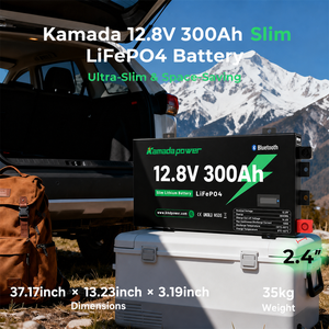 Batterie LiFePO4 12V Slimline 61mm 100Ah-300Ah pour Ute Canopy & 4x4 |   Batterie au lithium à cycle profond ultra-mince pour les espaces restreints - Product Image 2