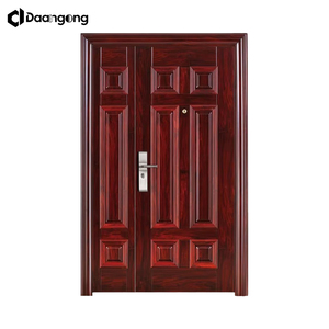 <span class=keywords><strong>Porte</strong></span> d'entrée extérieure en <span class=keywords><strong>acier</strong></span> Corten, finition rouille, <span class=keywords><strong>acier</strong></span> résistant aux intempéries pour maison industrielle moderne - Product Image 4