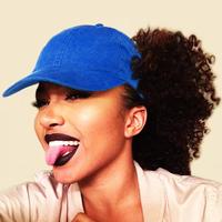 Women's Curl Cap with Ponytail Hole, 100% Cotton Hat