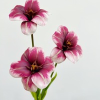 Fleurs artificielles, tulipes brunes, petit bouquet, PU de haute qualité, accessoires photo, décoration intérieure, arrangement floral