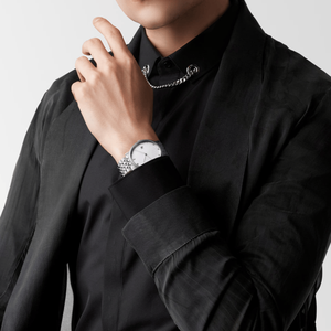 Reloj Mecánico Automático Clásico con Esfera de Diamantes y Brazalete de Acero Inoxidable para Mujer Longinesing - Product Image 2