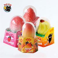 Pabrik PoPI CAT Es Krim Bentuk 3D Rasa Leci Segar, Stroberi, Pisang, Mangga, Camilan Beku
