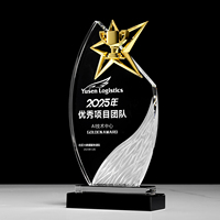 Trophée en cristal de verre sculpté sur mesure de haute qualité JZ, design créatif, trophées en cristal K9 pour les événements sportifs
