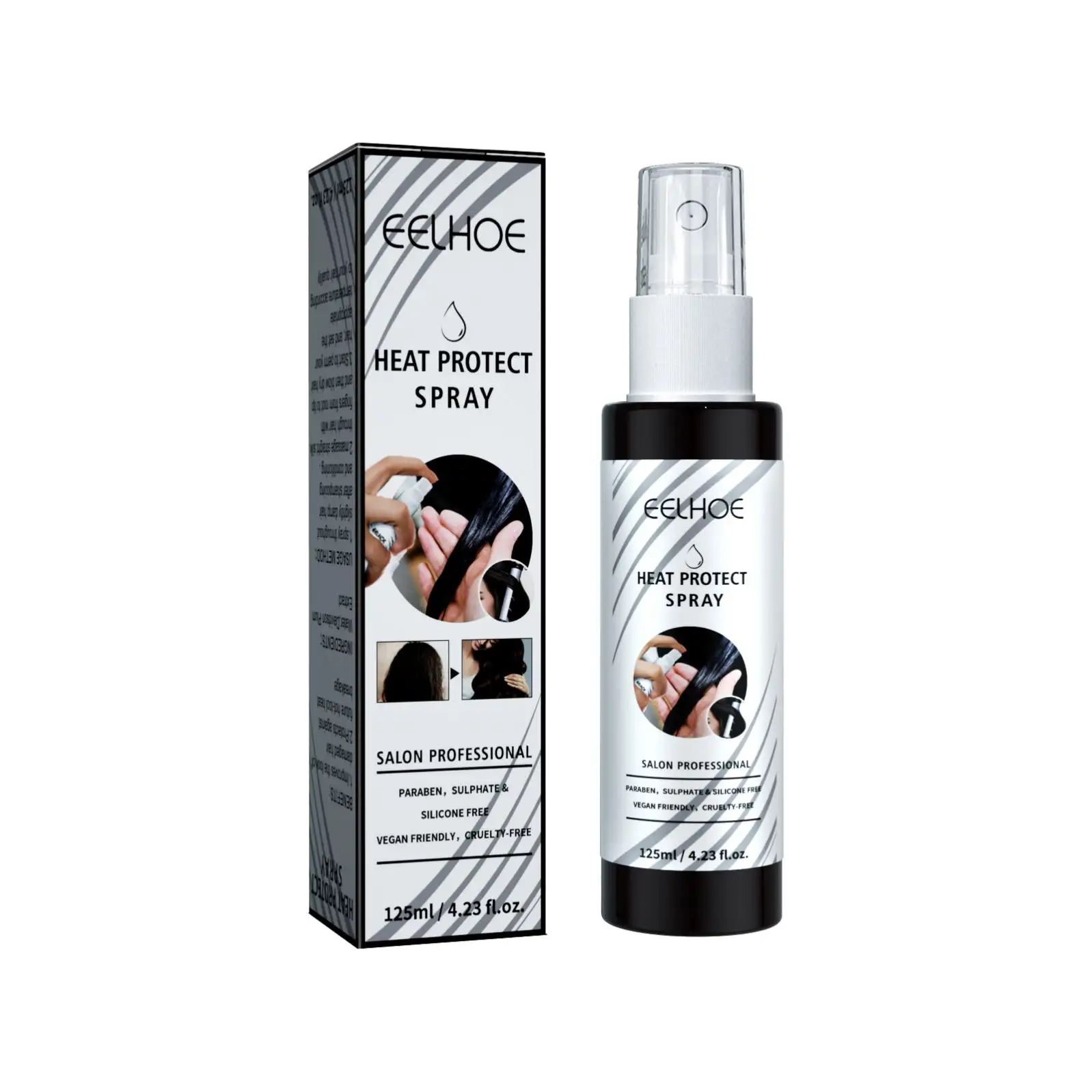 EELHOE Private Label Hair Mousse Argan Oil Treatment Heat Protection Shine Hair Conditioner Spray Use for Curly Hair