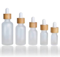Minyak esensial rambut bambu mewah, botol Serum wajah, tetes kaca, minyak esensial rambut bambu mewah, 15ml 20ml 30ml 50ml 60ml 100ml