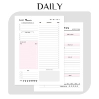 Carnet Premium 2027 en Cuir PU Rechargeable A5 A6 – Journal Personnalisable avec Impression et Sangle – Agenda Quotidien Non Daté – Idéal Cadeau VIP