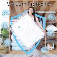 Sac de Compression sous vide pour vêtements, pompe à main de gonflage, pochette de rangement transparente pour gain d'espace sacs de rangement de voyage essentiels