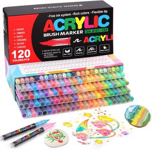 Marcadores Acrílicos Líquidos Directos de Fábrica en Oferta, para Dibujo Artístico, Pintura, Manualidades Creativas, 60, 120, 168 Colores - Product Image 1