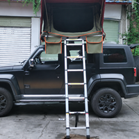Automatisches Hartschalen-Dachzelt mit Schnellaufbau, Faltbare Seitenöffnung, Autodachzelt für SUV und Limousine, Camping