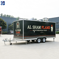 Camion de restauration mobile commercial personnalisé de 16 pieds, cuisine mobile, remorque de concession alimentaire, boutique de pizzas, sandwichs, café, hot-dogs et boissons