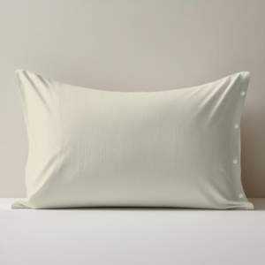 Funda de Almohada 100% Algodón Beige Tamaño Italiano 50x80cm - Product Image 1