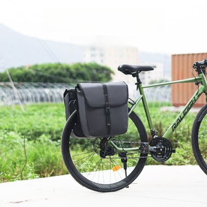 Custom Reflective logo Bicycle Rear Seat double Bag Large Capacity Trunk Waterproof <b>Bike</b> Carrier Pack - Product Image 2