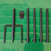 Support de mangeoire à oiseaux en fer forgé de 3 mètres pour extérieur, poteau vertical pour nichoir de jardin et balcon