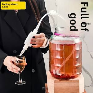 Verseur automatique de siphon de <span class=keywords><strong>vin</strong></span> auto-amorçant Pot de filtre à <span class=keywords><strong>vin</strong></span> domestique avec pompe à liqueur Outil de verseur de pot de <span class=keywords><strong>vin</strong></span> en plastique - Product Image 3