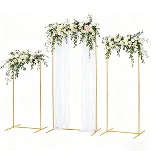 <span class=keywords><strong>Arche</strong></span> rectangulaire en <span class=keywords><strong>fer</strong></span> <span class=keywords><strong>forgé</strong></span> pour mariage, support de fond géométrique carré, idéal pour la décoration de scène (vente en gros) - Product Image 5