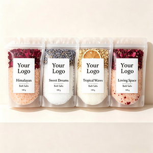 Brinelume Körper-Bade-Geschenkset: Natürliches Botanisches Epsom-Salz, Magnesiumsulfat, Meersalz für Entspannende Fußbäder und Heim-Spa in Mattiertem Beutel - Product Image 4