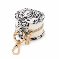 Mini boîte à bijoux en cuir PU, organiseur de voyage portable avec miroir, léger, fermeture éclair, doublure en velours pour boucles d'oreilles, anneaux, pendentifs