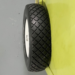 Ruedas de Espuma de PU de Alta Calidad de 16 Pulgadas 4.00-8, Neumáticos Sólidos de PU a Prueba de Pinchazos y Ruedas de Repuesto para Carretilla - Product Image 5