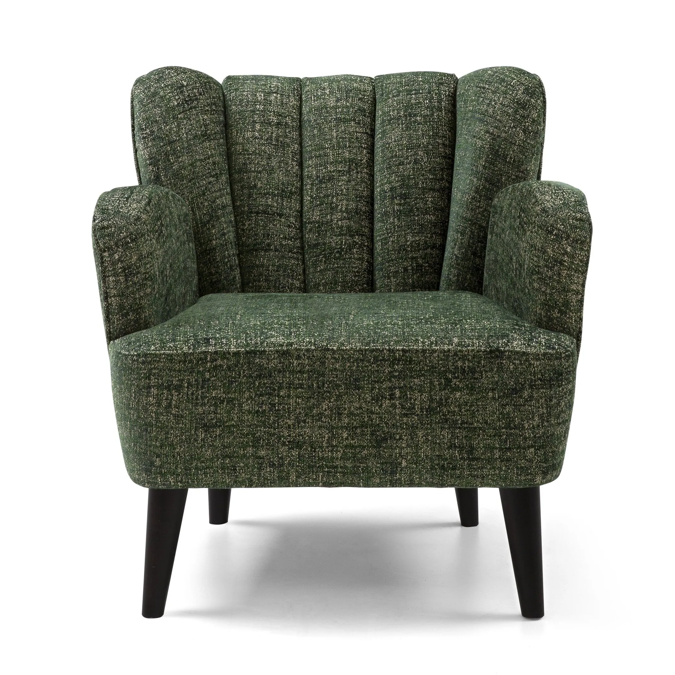 Mid-Century Design Eleganter Sessel mit massivem Bein aus Walnuss oder Esche für moderne Arbeits-oder Wohnzimmer-Liegestühle
