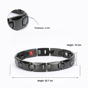 Pequeño MOQ en Stock Japón Bio Health Care Therapy Escalar Energy Positive Crystal Pulsera de acero inoxidable Precios baratos - Product Image 5