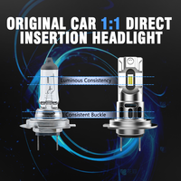 Haute luminosité H7 360 lumière LED Canbus Ampoule 6500K 25W halogène remplacement Mini Auto voiture lampe H7 H16 LED phare ampoule pour VW