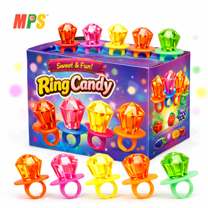 Caramelos Duros Halal en Forma de Anillo, Ideales para Fiestas, Cumpleaños, Bodas, Decoración y como Adorno para Postres - Product Image 1