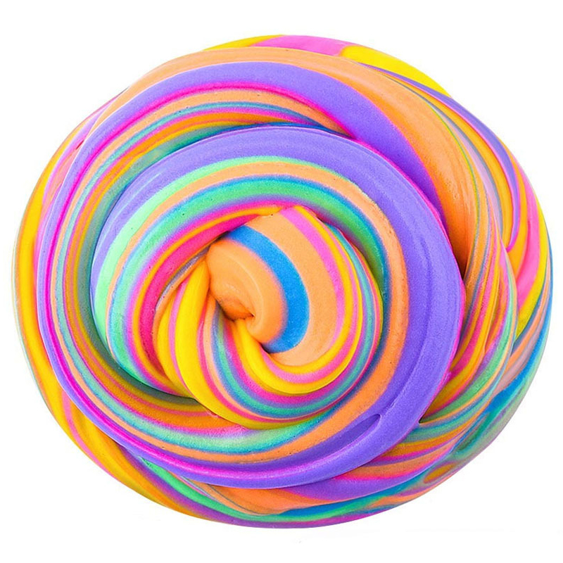 DIY пушистая слизь Hobbyworker 60 мл, красочная мягкая пушистая глина, набор кристальной грязи для детей, антистатический подарок на день рождения