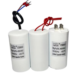Chất lượng cao <span class=keywords><strong>cbb60</strong></span> tụ 50UF 450V Polypropylene phim máy nén khí phổ hoạt động tụ điện - Product Image 2
