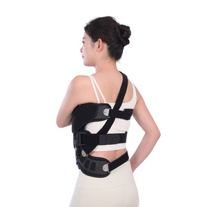 Soporte de Corrección de Escoliosis para Adultos y Niños con Hombros Desiguales, Soporte Espinal de Poliéster Negro ZD-541484 - Product Image 4
