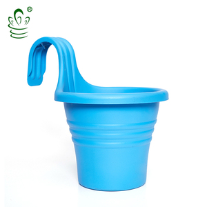 Planteur décoratif <span class=keywords><strong>de</strong></span> balcon, <span class=keywords><strong>pot</strong></span> <span class=keywords><strong>de</strong></span> fleurs en plastique, <span class=keywords><strong>suspendu</strong></span> sans fil, avec <span class=keywords><strong>crochet</strong></span> - Product Image 4