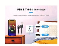 Stopkontak Pintar Kaca Temper Universal EU/UK dengan Tuya WiFi USB Type-C 15A dan Sakelar Tanpa Kabel Fasa