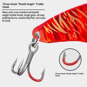 Nuevo señuelo artificial duro Sishuo Vib con diseño ultrafino en la parte posterior, estampado de pez, con pluma de pesca, anzuelos de metal de cobre recubiertos de plomo y lentejuelas. - Product Image 2