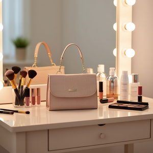 Bolso de Hombro Reforzado para Maquillaje Fana para Mujer, Organizador de Cosméticos de Cuero de 1-3L para Productos de Belleza - Product Image 2