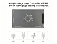 Plaque chauffante électrique portable intelligente en silicone avec affichage numérique de la température et contrôle tactile pour garder les plats au chaud dans la cuisine