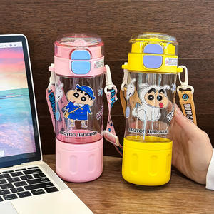 แก้วน้ำเด็ก Crayon Shinchan Tritan พร้อมสายสะพาย ขนาด 500 มล. รุ่นใหม่ ฤดูใบไม้ผลิ 2025 - Product Image 4
