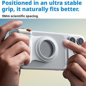 Magnetic Phone Grip for Ergonomics Phone <strong>Remote</strong> Shutter Handle Portable <strong>Holder</strong> for Photography ABS Plastic for Action - Product Image 4