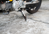 Béquille universelle réglable pour moto, support latéral en alliage d'aluminium, béquille de stationnement pour moto