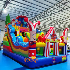 Château gonflable en PVC, équipement de parc de trampolines gonflables, conçu professionnellement, adapté aux parcs de trampolines - Product Image 2