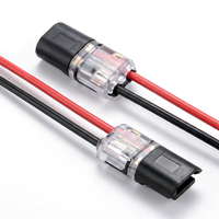 Conector de Cable Eléctrico de Empalme Rápido en Forma de H de 2 Pines 22-18 AWG, Conectores de Cable de Iluminación LED D2 Sin Pelar