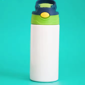 12oz 350ml White Body Color Lid Sippy Children Cup Sublimation <b>Blank</b> Kids <b>Water</b> <b>Bottle</b> - Product Image 3