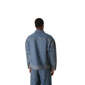 KY hommes décontracté revers jean à manches longues costume <span class=keywords><strong>pantalon</strong></span> à jambes larges <span class=keywords><strong>bleu</strong></span> jean <span class=keywords><strong>pantalon</strong></span> costumes pour hommes - Product Image 4