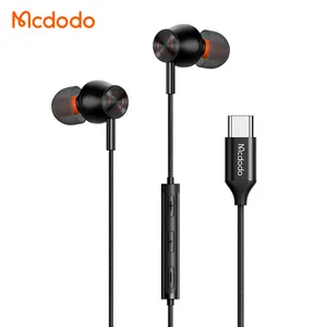 סיטונאי סוג C אוזניות Wired עם מיקרופון HD שיחת סטריאו מוסיקה נפח בקרת USB C אוזניות אנדרואיד נייד טלפון אוזניות wired