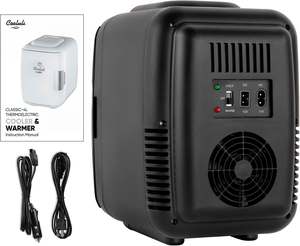 Mini <span class=keywords><strong>nevera</strong></span> <span class=keywords><strong>retro</strong></span> de 4 litros para oficina, escritorio de casa, <span class=keywords><strong>nevera</strong></span> de maquillaje para exteriores, refrigerador de belleza profesional de tamaño pequeño - Product Image 5