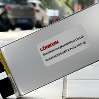 Batterie rechargeable LiPo (Lithium Polymère) LongKun 3.7V 8500mAh 31.5Wh à haute densité énergétique pour drone UAV, robot, OEM/ODM