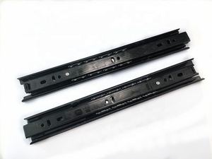 Thép không gỉ hiện đại ngăn kéo theo dõi ba phần im lặng hướng dẫn đường sắt phụ kiện phần cứng dày đệm Ngăn kéo trượt đường sắt - Product Image 6